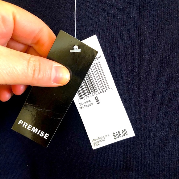 NWT navy scolloped shirt - Picture 4 of 4